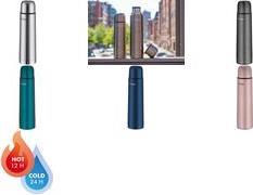 THERMOS Isolierflasche TC EVERYDAY, 0,7 L, dunkelblau matt doppelwandiger Edelstahl, hält 12 Stunden heiß / 24 Stunden - 1 Stück (4058.259.070)