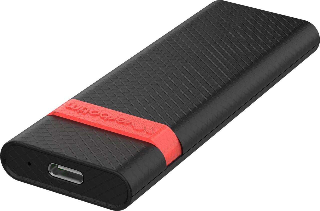 Verbatim Store ’n’ Go M.2 NVMe SSD Enclosure USB 3.2 Gen2 10 Gbit/s Schwarz/Rot