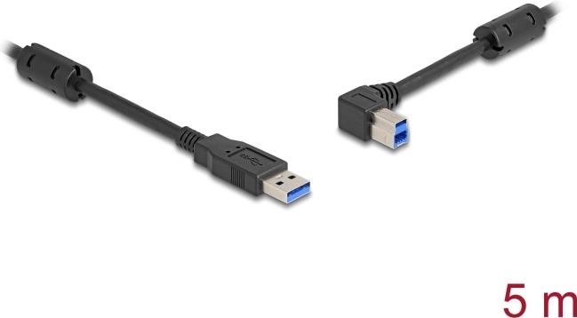 Delock 81103 USB 3.0 Kabel A Stecker auf B Stecker 90° links 5 m (81103)