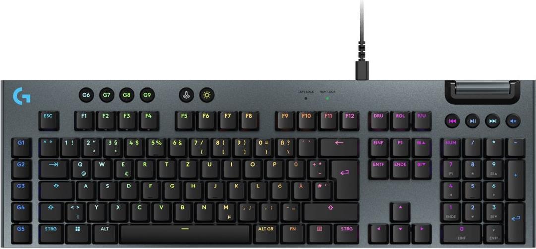 LOGITECH G915 X Wired Gaming Keyboard Black (DE) (920-012938)