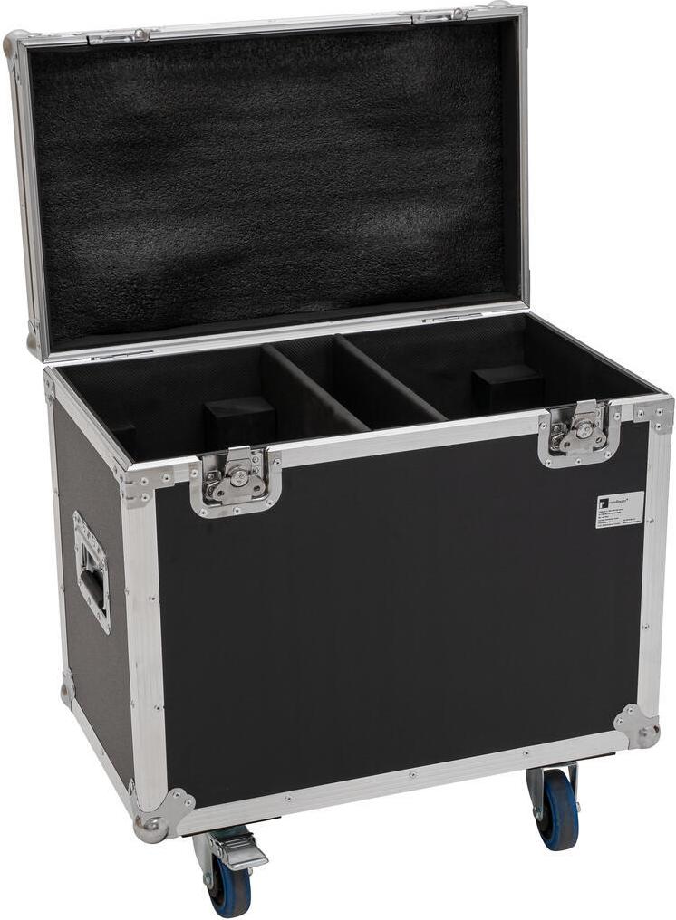 ROADINGER Flightcase 2x TMH-H380 mit Rollen, max. 50 kg, 66x40x66 cm