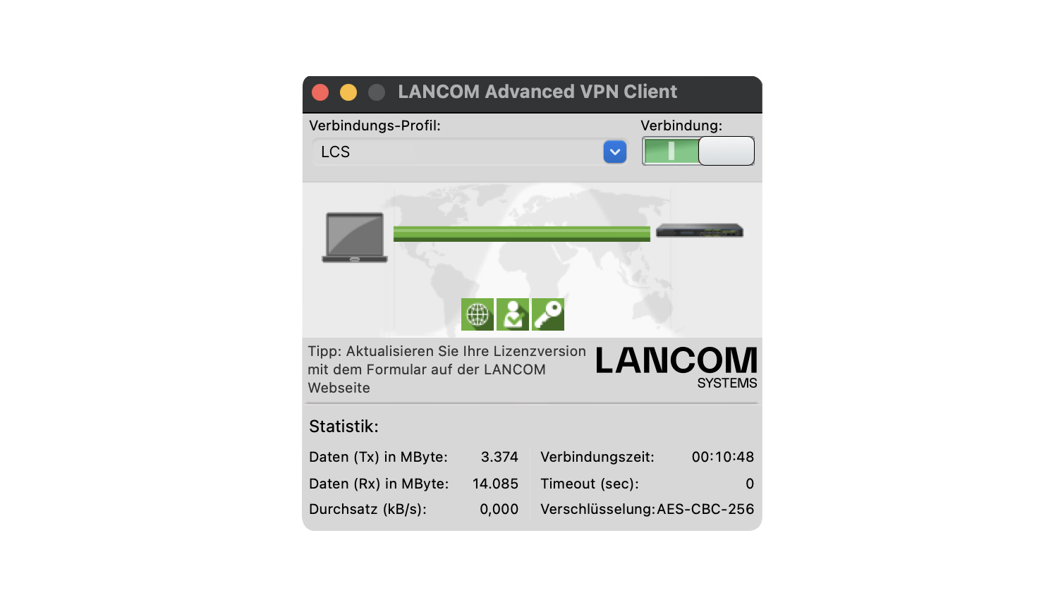 LANCOM Advanced VPN Client - Lizenz - 1 Benutzer - Mac
