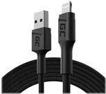 Green Cell KABGC18 Lightning-Kabel 2 m Schwarz (KABGC18)