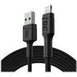 Green Cell KABGC18 Lightning-Kabel 2 m Schwarz (KABGC18)