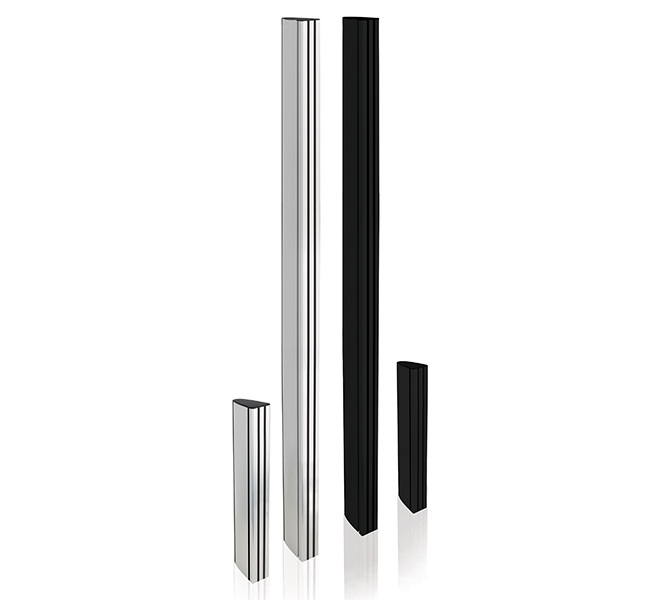 B-TECH System X BT8380-060/B V3 Vertikale Säule 0,6 m Aluminium Schwarz