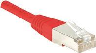 EXERTIS CONNECT Patchkabel F/UTP, CAT.5e, rot, 15,0 m Patchkabel mit besonders schmalem Knickschutz