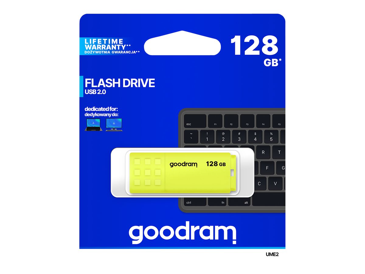Goodram UME2 USB-Stick 128 GB USB-A 2.0 Gelb