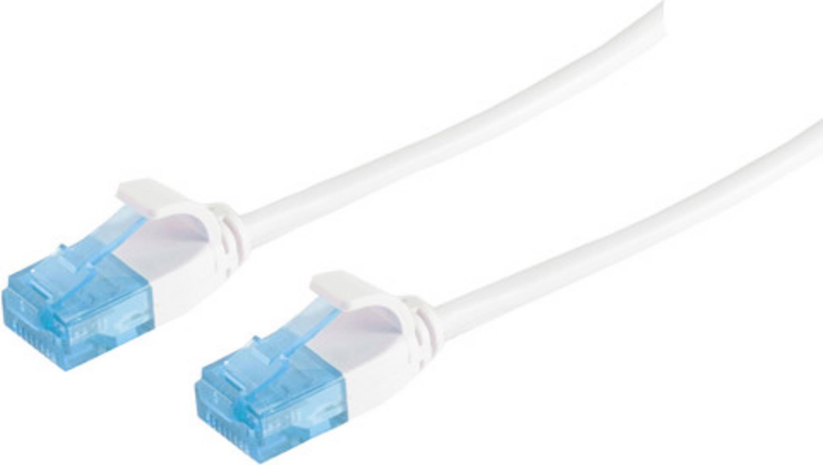 S-Conn 08-22026 U/UTP (UTP) Weiß 1m Cat6 Netzwerkkabel (08-22026)