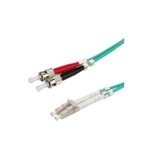 VALUE LWL-Kabel 50/125µm OM3, LC/ST, türkis 1m (21.99.8721)