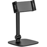 InLine® Tablet Tischhalterung mit Standfuß, bis 12,9", schwarz (55720S)