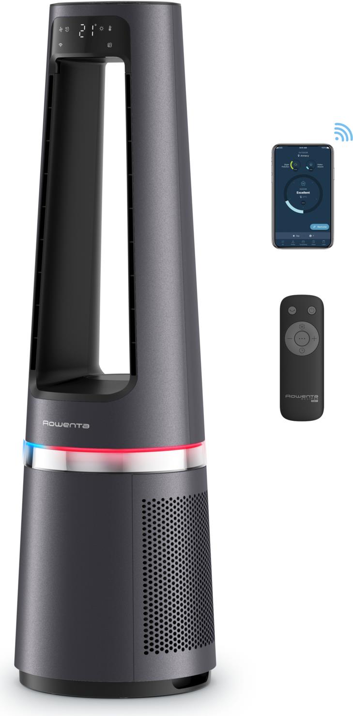 Rowenta Eclipse 3-in-1 Connect QU5072 50 m² 62 dB Silber (1830008957)