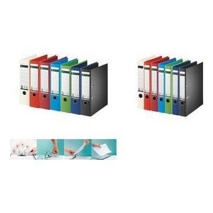 LEITZ Vollpapier-Ordner, 180 Grad, DIN A4, 50 mm, blau Einband aus Hartpappe, farbiger Vollpapierüberzug innen - 1 Stück (1008-00-68)