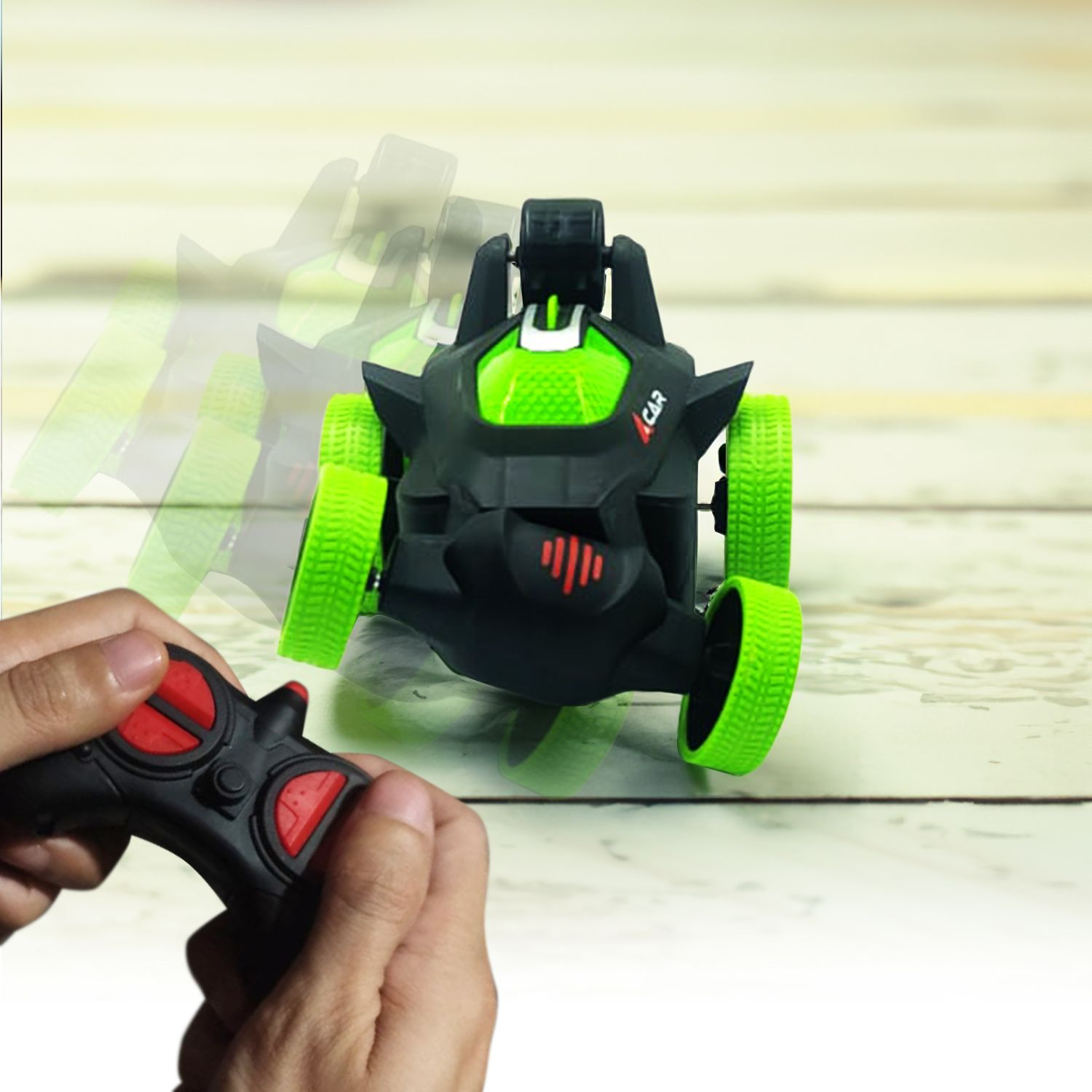 Mad Monkey RC Stunt Auto Elektromotor Schwarz/Grün/Rot