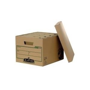 Fellowes Archiv-/Transportbox Standard R-Kive EARTH, braun aus 100% recyceltem Karton, für Format DIN A4, doppelter (4470601)