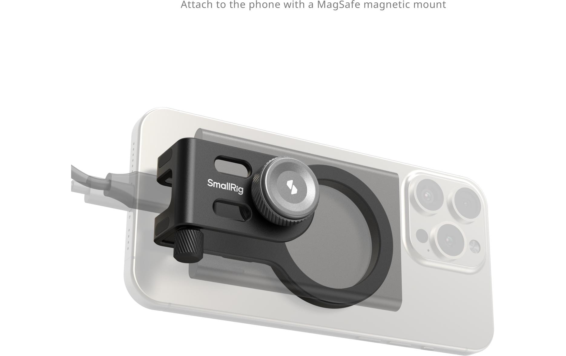 SmallRig MagSafe / Cold Shoe Universeller 2-in-1-SSD-Halter 4779 Schwarz