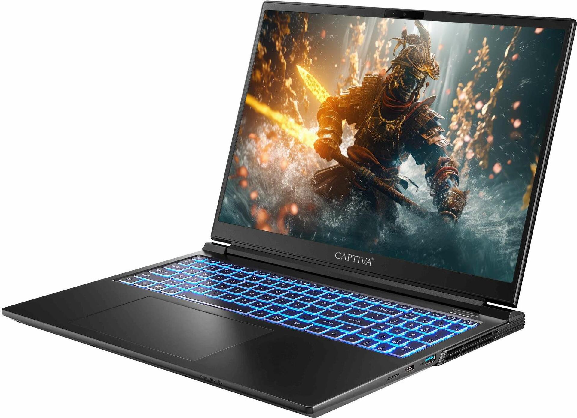 CAPTIVA Advanced Gaming I77-355 Laptop 40,6 cm (16") Quad HD+ Intel® Core™ i9 32 GB DDR5-SDRAM 500 GB SSD NVIDIA GeForce RTX 4050 Wi-Fi 6 (802.11ax) Schwarz (77355)