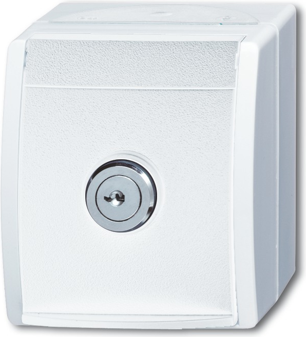 Busch-Jaeger Schutzkontakt-Steckdose abschließbar Ocean Aufputz Weiß 20 EWSL-54 (20 EWSL-54)