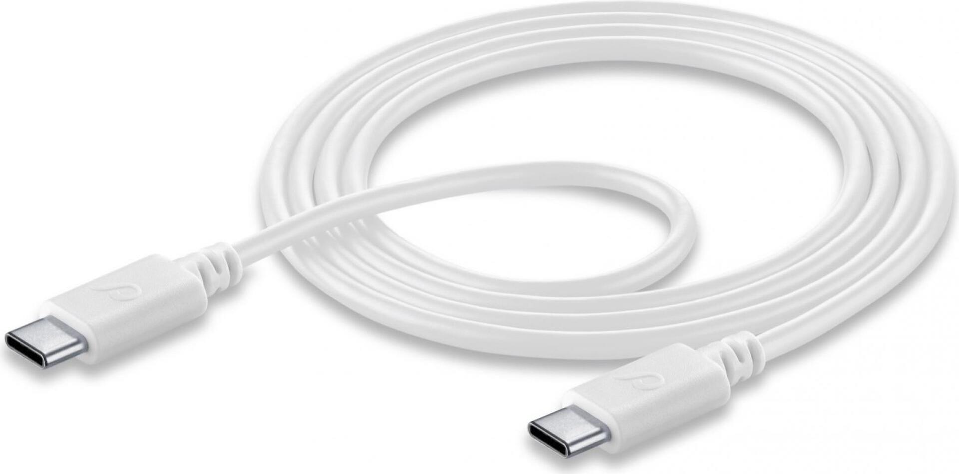 CELLULARLINE USBDATACUSBC-CW USB Kabel 1,2 m USB C Weiß (USBDATACUSBC-CW)