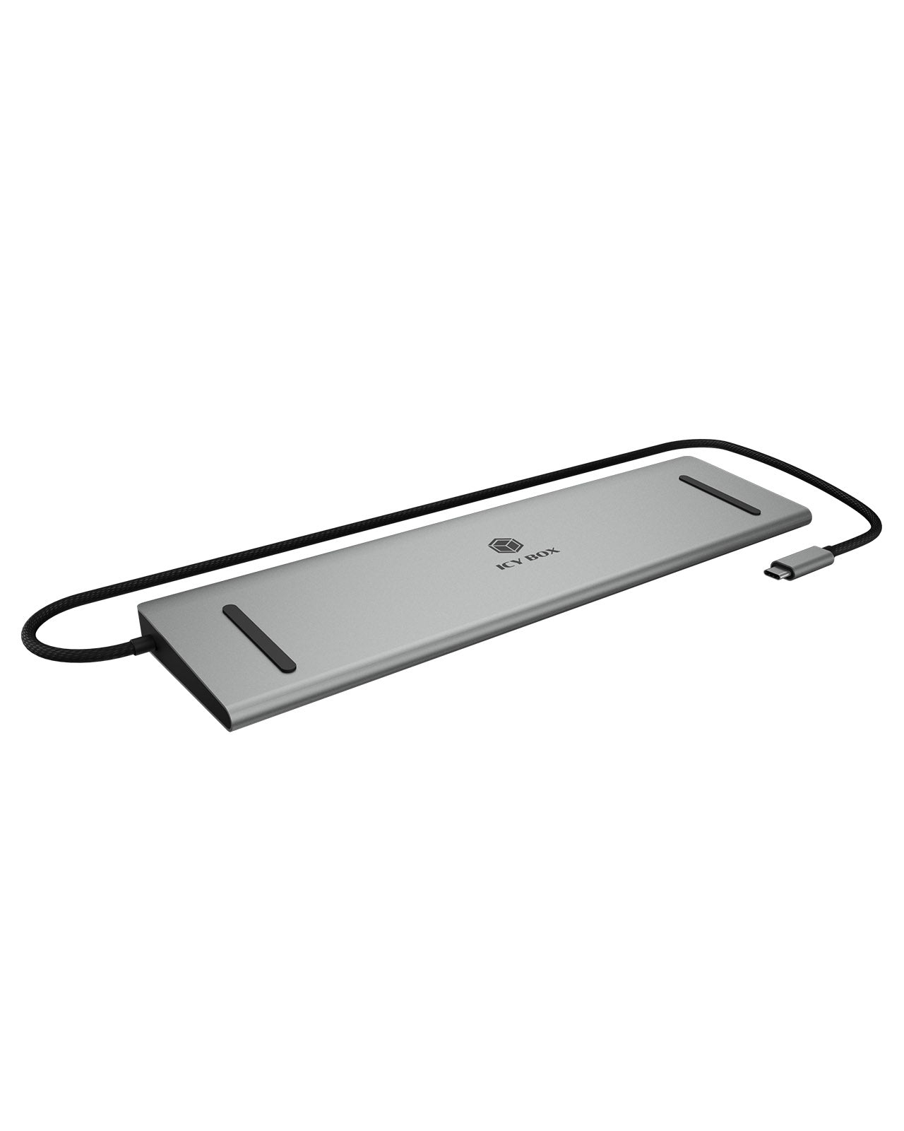 ICY BOX IB-DK2106a-CPD Dockingstation USB-C 11-in-1 mit Power Delivery Anthrazit, Schwarz