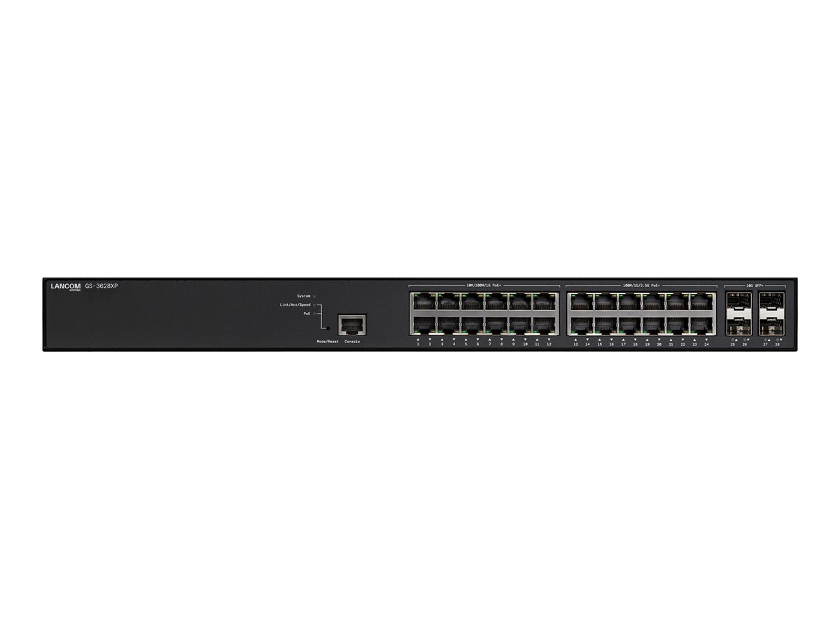 LANCOM GS-3628XP - Managed Switch - 28 Anschlüsse - L3 - PoE+ Schwarz