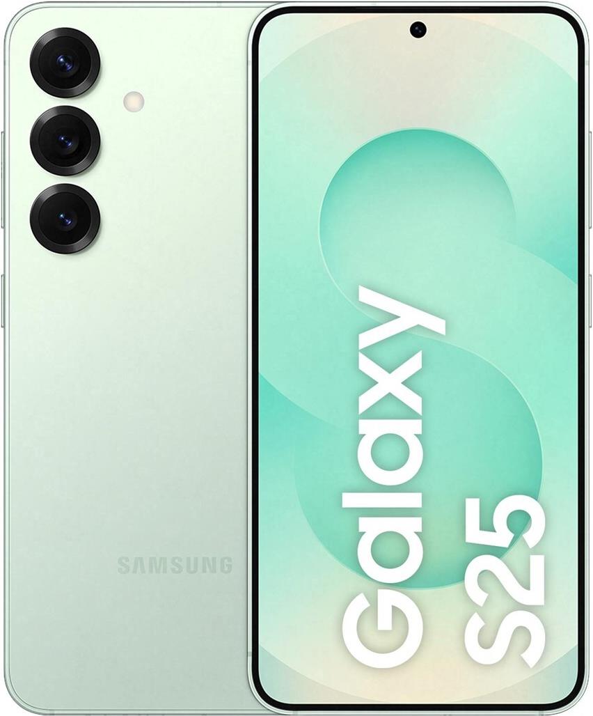 Samsung Galaxy S25 128GB Mint EU 15,64cm (6,2") OLED Display, Android 15, 50MP Triple-Kamera [Energieklasse B] (SM-S931BLGDEUE)