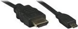 HDMI Kabel High Speed mit Ethernet und Micro D, schwarz, 3 m Hersteller: Techly (ICOC-HDMI-4-AD3)