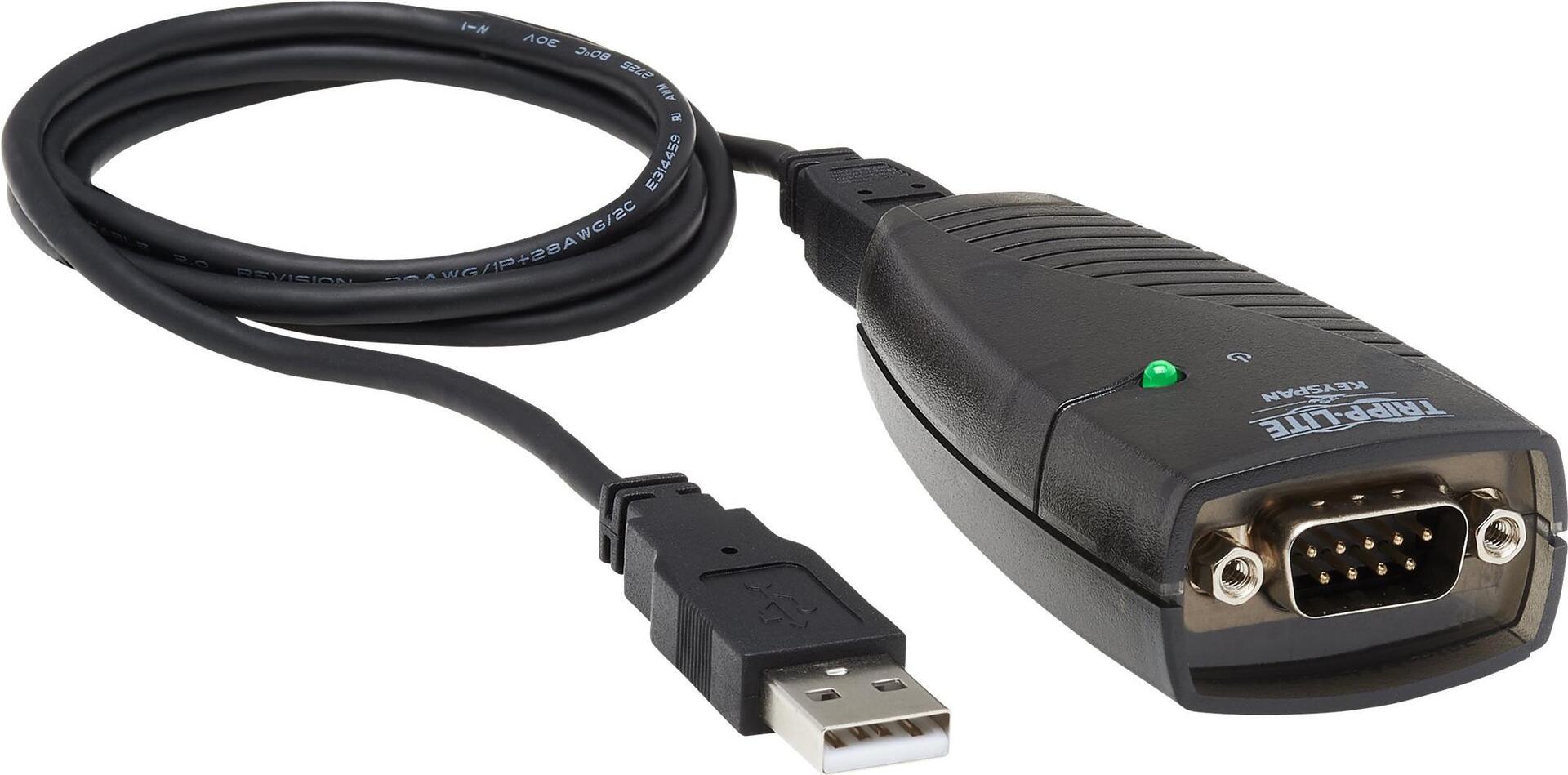 Keyspan USA-19HS Serieller Adapter USB-A auf DB9 RS232 0,91 m Schwarz