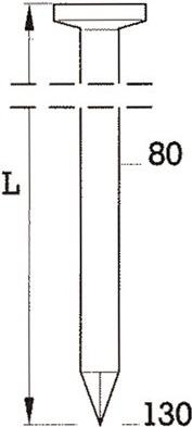 BeA Rundkopfnagel R20 4,2x120mm in Streifen blank/glatt Pk=1500 (Pack mit 1500 St) (10400063)