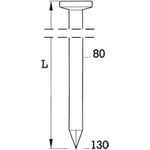 BeA Rundkopfnagel R20 4,2x120mm in Streifen blank/glatt Pk=1500 (Pack mit 1500 St) (10400063)