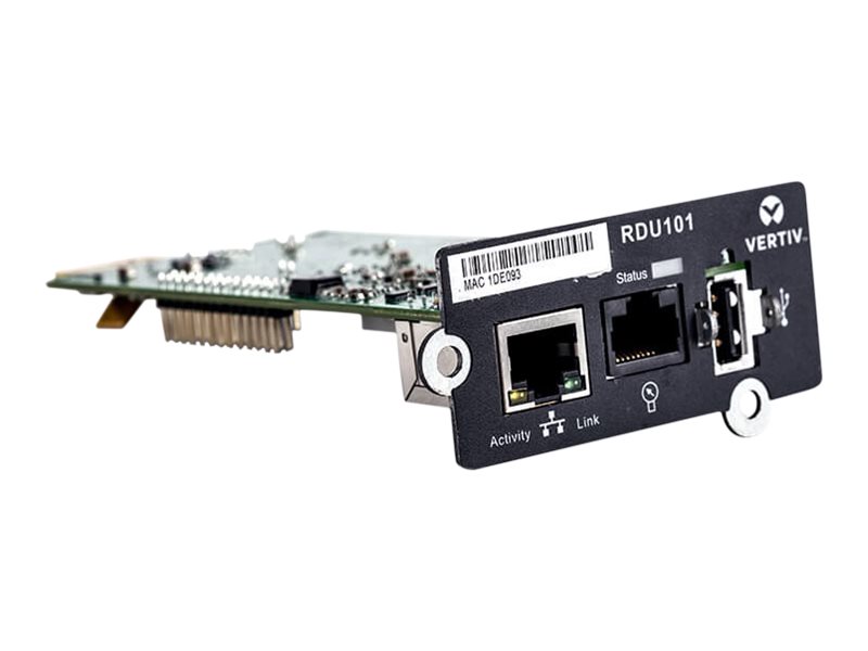 Liebert Intellislot Communications Card RDU101 10/100 Ethernet Schwarz