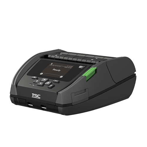 TSC Alpha-40L Mobiler Etikettendrucker Thermodirekt 203 dpi LCD Schwarz/Grau