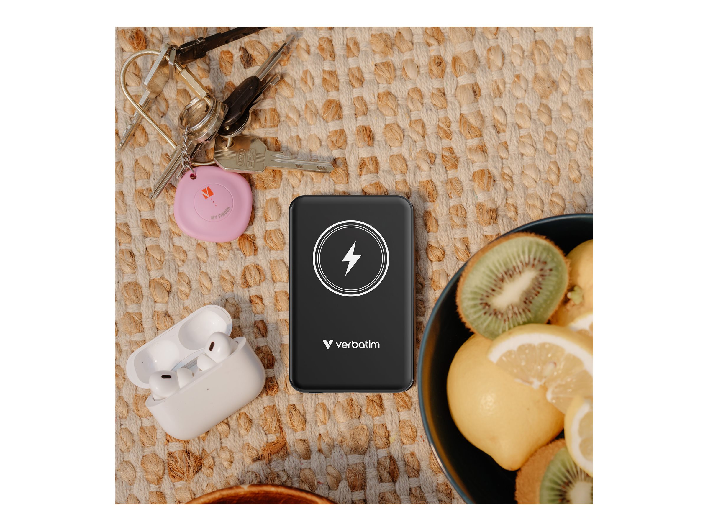 Verbatim Charge 'n' Go 5000 mAh Induktive Power Bank Schwarz