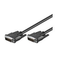 Wentronic Goobay DVI-D FullHD Kabel Dual Link, Schwarz, 5 m - DVI-D-Stecker Dual-Link (24+1-Pin) > DVI-D-Stecker Dual-Link (24+1-Pin) (69084)