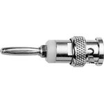 Telegärtner Messadapter [ BNC-Stecker - Lamellenstecker 4 mm] J01008A0628 Silber (J01008A0628)