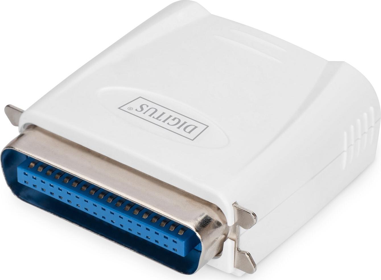 Digitus DN-13001-1 Printserver Fast Ethernet Parallel Weiß