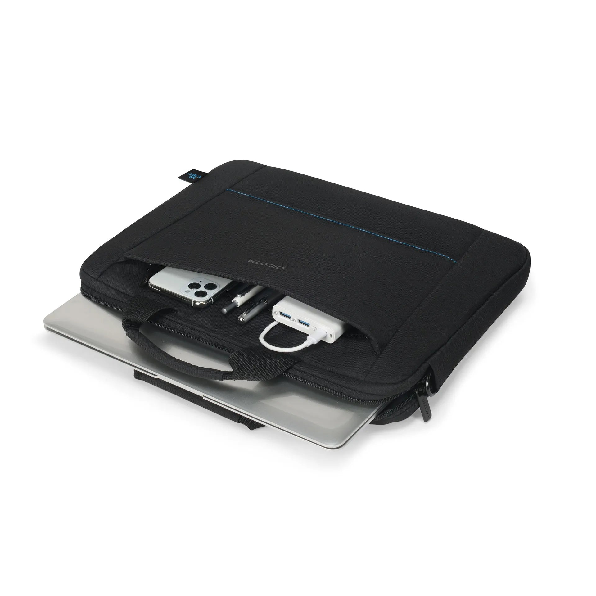 DICOTA TWO Slim Case 14" Notebook-Tasche Schwarz