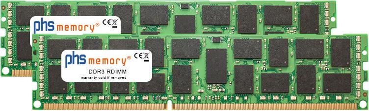 PHS-memory 64GB (2x32GB) Kit RAM Speicher kompatibel mit Fujitsu Primequest 2400E DDR3 RDIMM 1600MHz PC3L-12800R (SP612337)