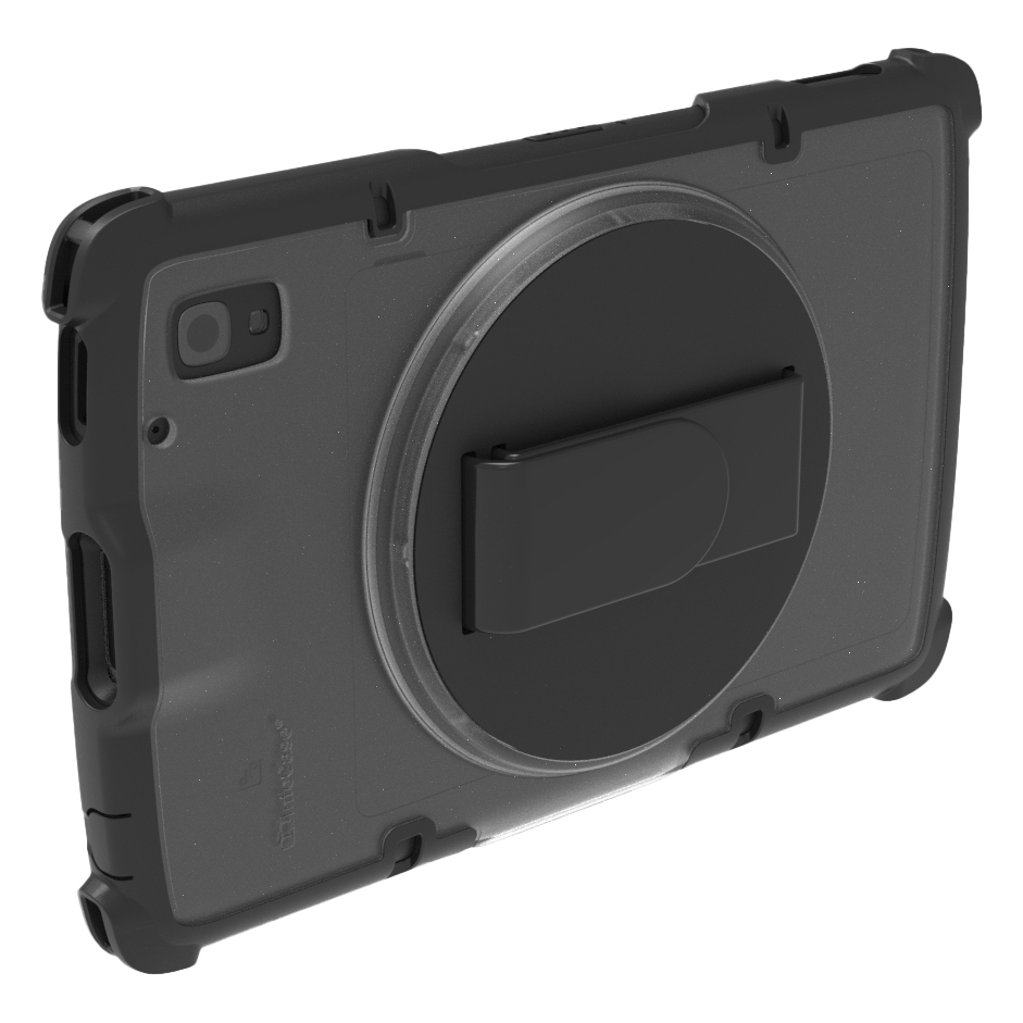 Gamber Johnson InfoCase Rugged Cover mit drehbarem Handriemen für Zebra ET40/45 10,1" Schwarz, Transparent