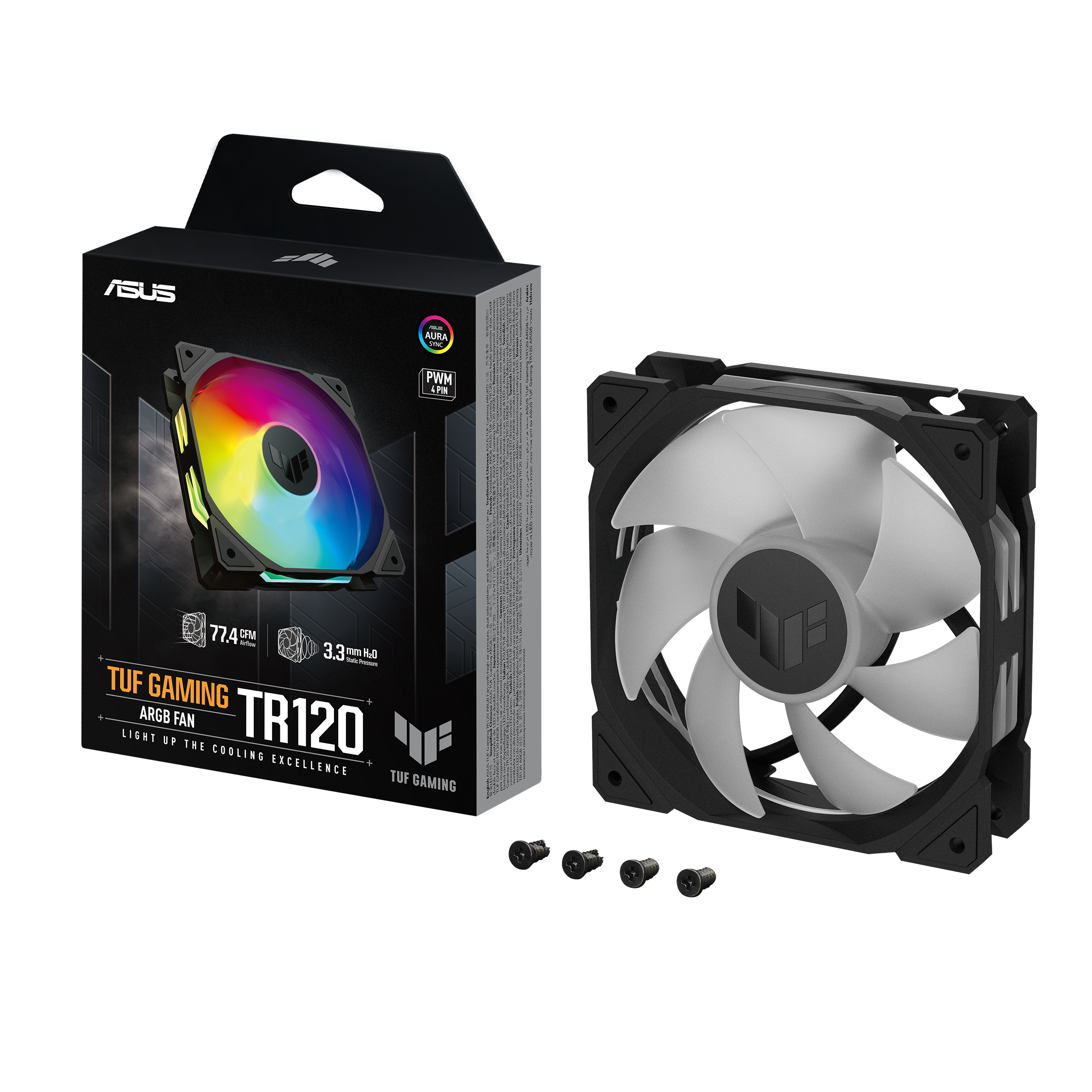 ASUS TUF Gaming TR120 ARGB 12 cm Gehäuselüfter Schwarz