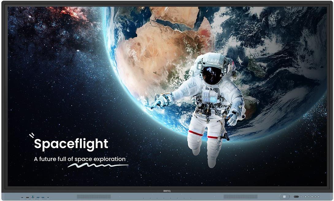 BenQ RM6504. Bildschirmdiagonale: 165,1 cm (65"), Arbeitsbereich: 1428,5 x 803,5 mm, Helligkeit: 450 cd/m². Installiertes Betriebssystem: Android 13, Prozessor Architektur: ARM Cortex A73 + ARM Cortex A53, Benutzerspeicher: 64 GB. Lautsprecher Leistung: 20 W, Subwoofer Effektivwert Energie: 16 W. Ethernet LAN Datentransferraten: 10,100,1000 Mbit/s. USB-Stecker: USB Typ-A, USB Typ-B, USB Typ-C, DisplayPorts-Version: 1.2a, Mikrofon: 3,5 mm (9H.F9ATK.DE1)