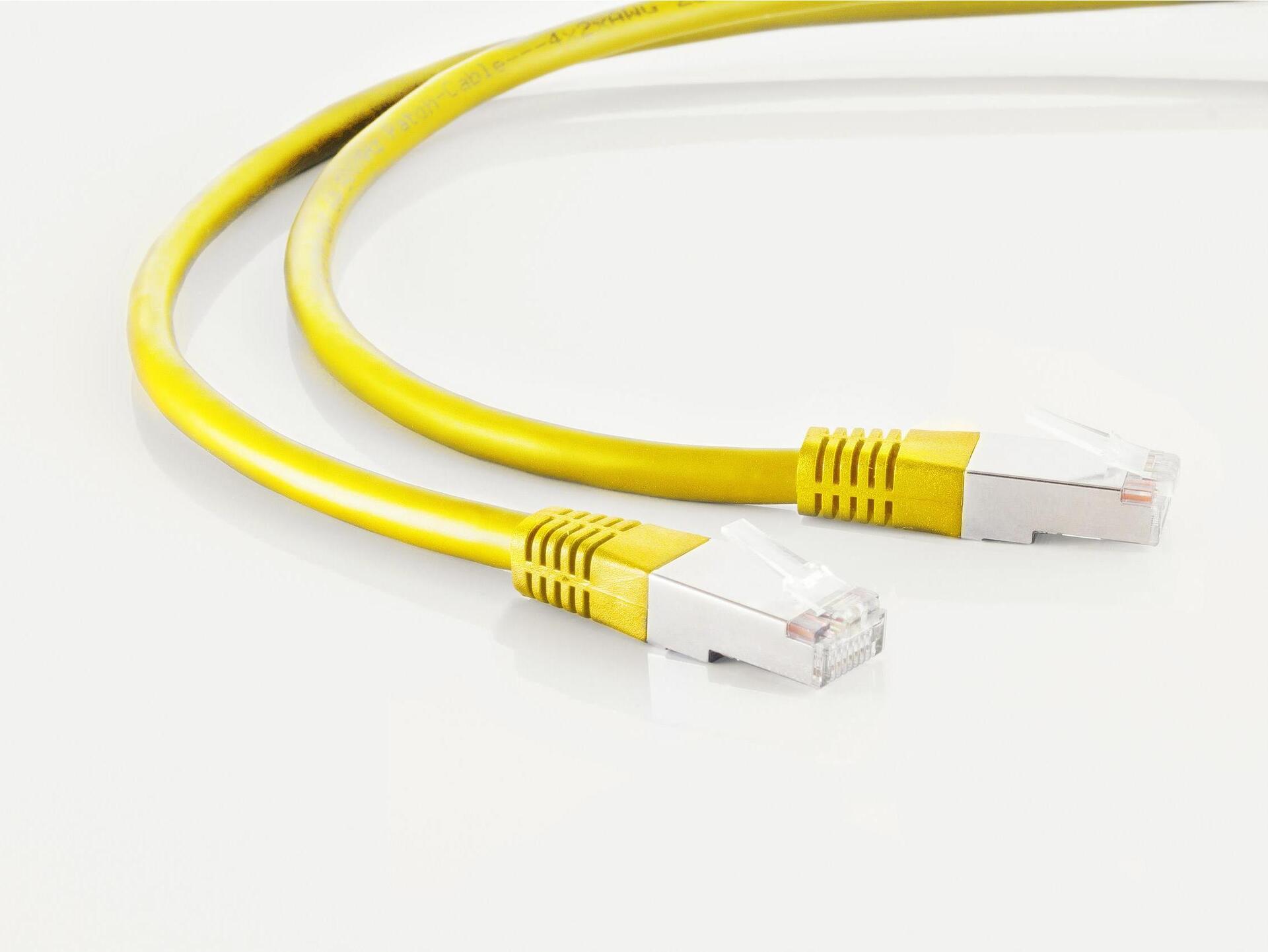 S/CONN maximum connectivity Netzwerkkabel-Patchkabel, cat. 5e, SF/UTP, gelb, 30,0m (75230-Y)