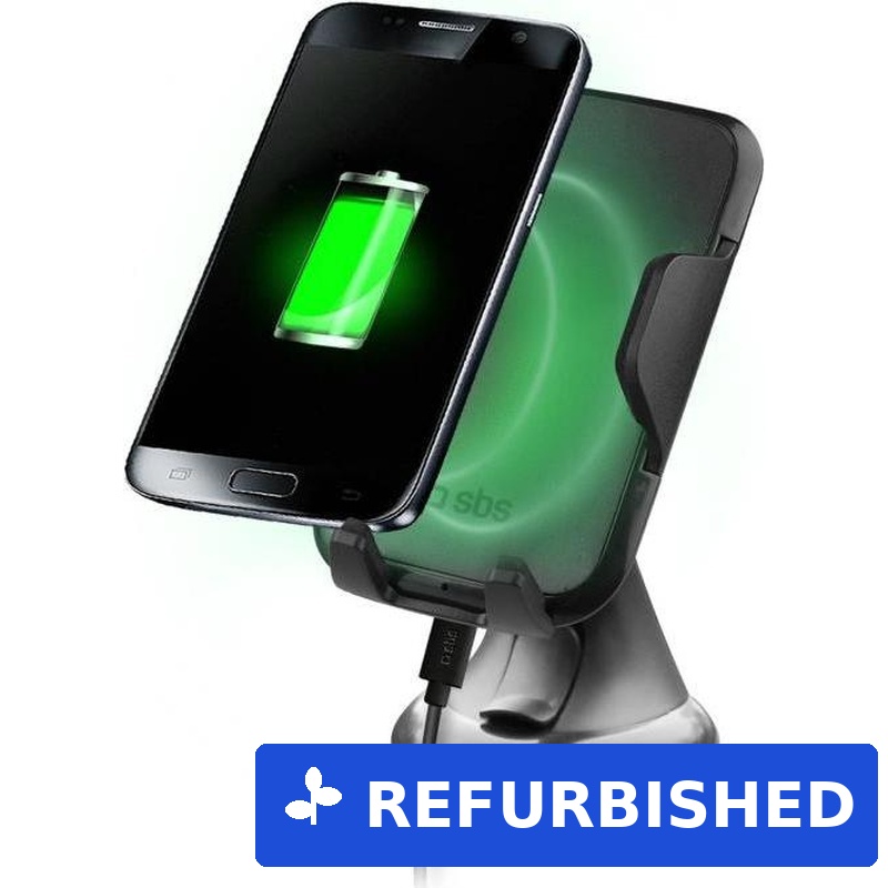 SBS TESUPPWINDWIR10W Halterung Passive Halterung Handy/Smartphone Schwarz (TESUPPWINDWIR10W) (geöffnet)