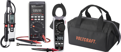 Voltcraft Messgeräteset Industrie VC-12884330+VC-8466760-Set mit Datenlogger CAT III 1000 V