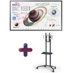 Samsung Flip Pro WM65B Flipchart 165 cm 65 Zoll inkl. NEC PD04-Tipster Trolley Rollwagen & Ablage (LH65WMBWBGCXEN+L50PD04-TIPSTER)