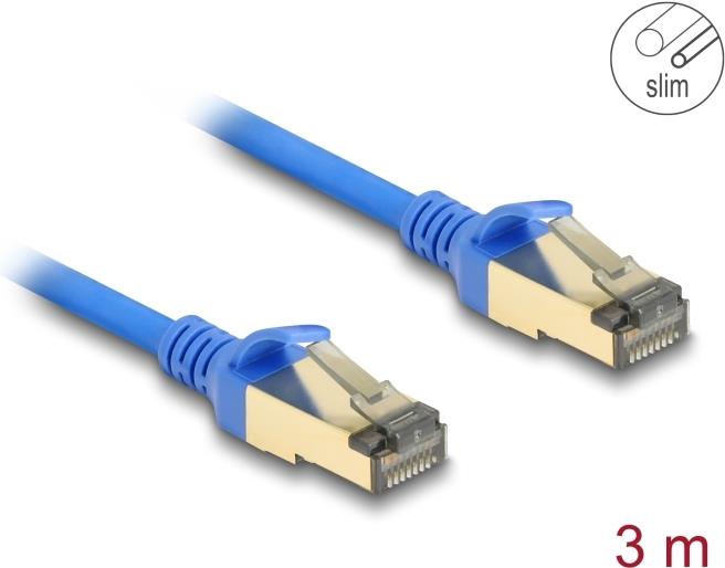 DeLOCK 80335 Netzwerkkabel Blau 3 m Cat8.1 F/FTP (FFTP) (80335)