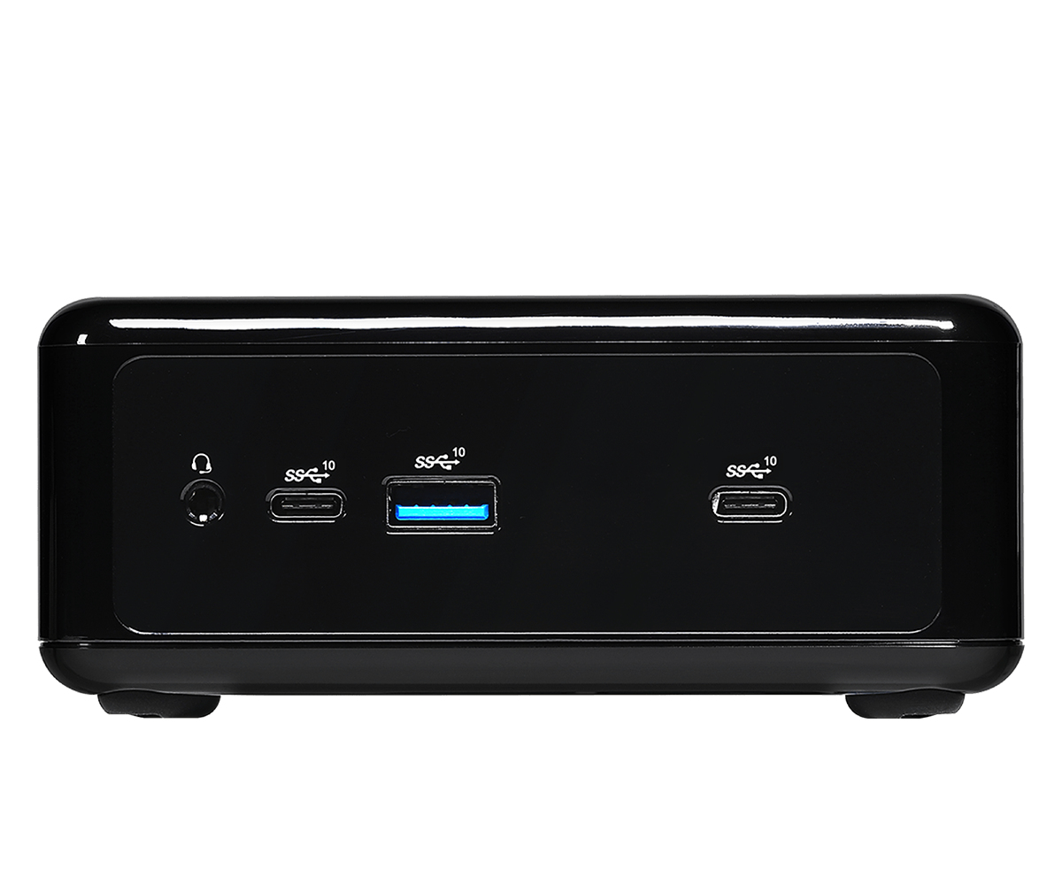 ASRock Industrial NUC BOX-J6412 Barebone Intel Celeron J6412 2 GHz Schwarz