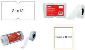 agipa Etiketten für Preisauszeichner, 16 x 18 mm, weiß für Sato Duo Preisauszeichner, rechtekig, permanent haftend, - 1 Stück (101253)