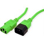 ROLINE 19.08.1534 Stromkabel Grün 3 m IEC 320 (19.08.1534)