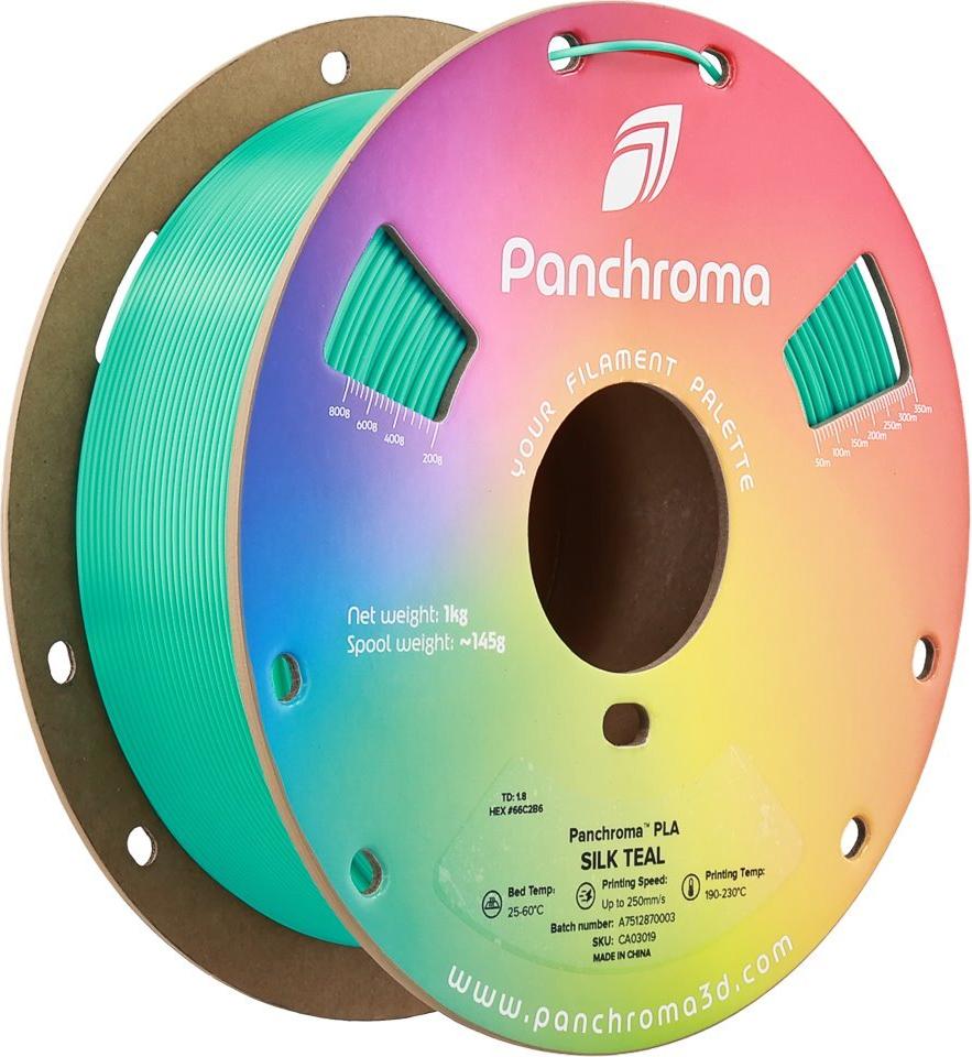 Polymaker CA3019 - Filament Panchroma PLA Silk Teal 1.75 mm 1 kg (CA03019)