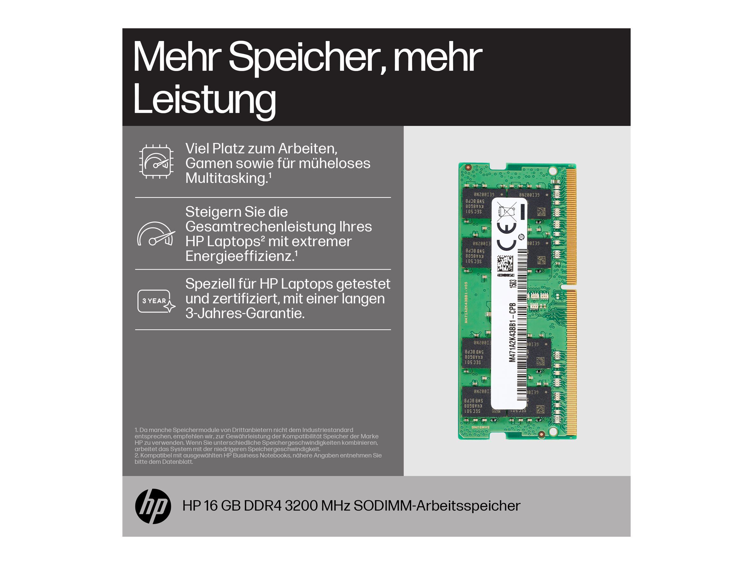 HP 16 GB DDR4 3200 MHz SO-DIMM Speichermodul